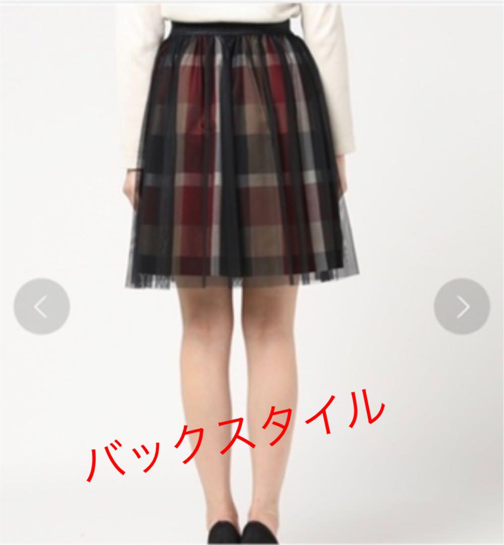 ♡美品 チュール スカート 38 uarjZ-m84513526203 クレストブリッジ ブルーレーベル チェック 全品5倍