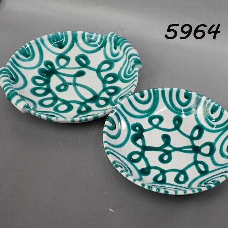 RU-5964 GMUNDNER KERAMIK オーストリア 丸皿 2点