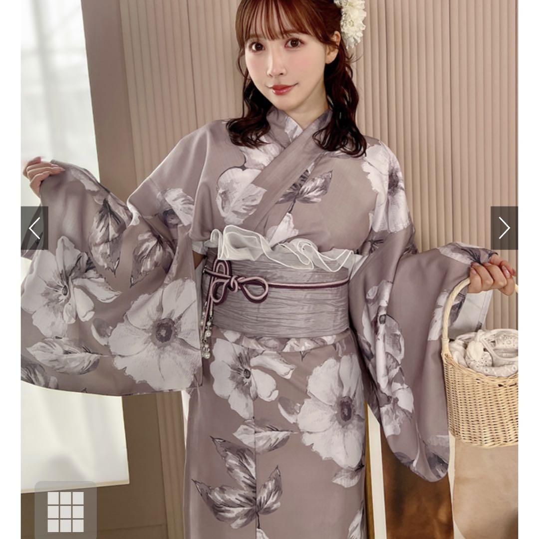 三上悠亜 水彩花柄浴衣6点セット GRL グレイル