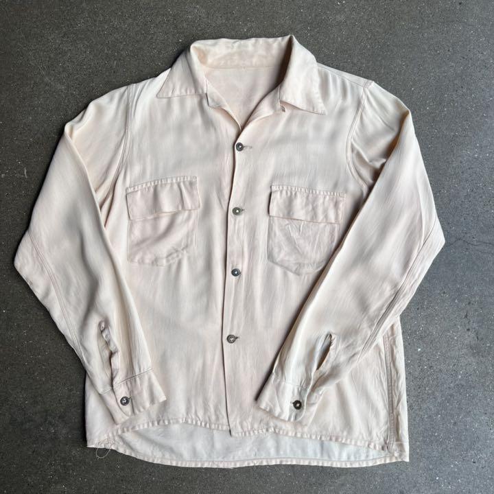 60’s rayon open collar shirt 60’s rayon open collar shirt