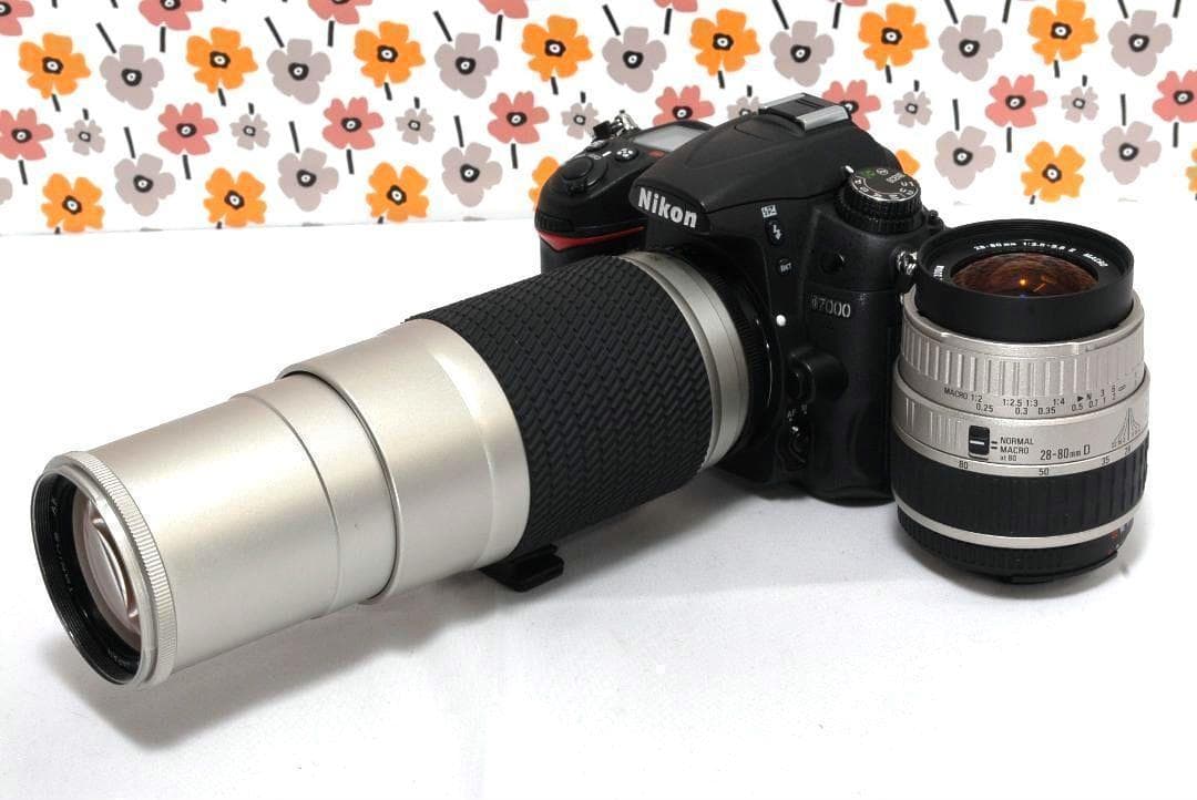 【返品保証】❤Nikon D7000❤スマホ転送❤高機能＆高速連写❤ダブルレンズ