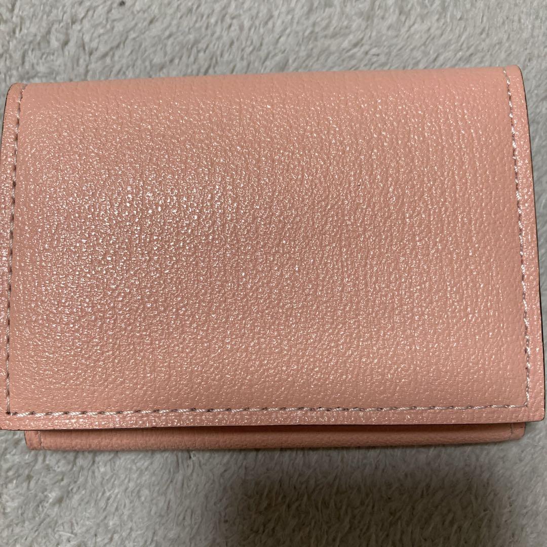 ラルコバレーノ　三つ折り財布　ピンク　美品