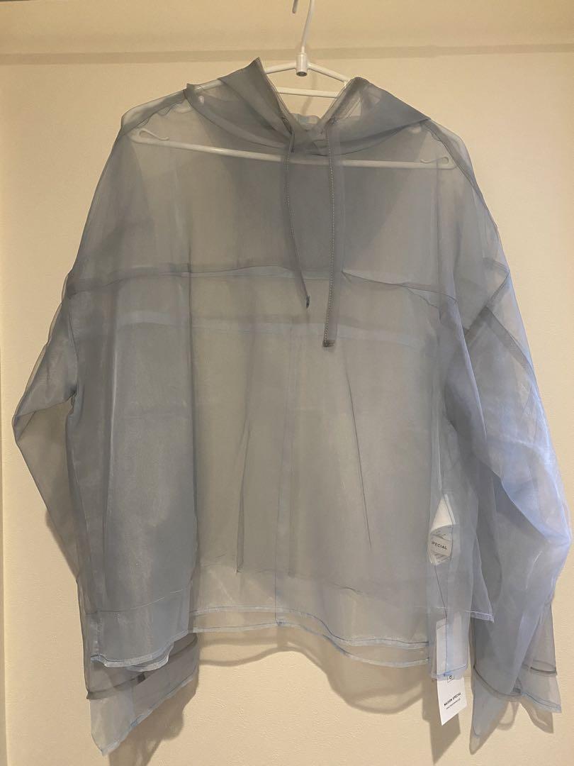 MAISON SPECIAL】シースルーチュールフーディ MAISON SPECIAL】シースルーチュールフーディ