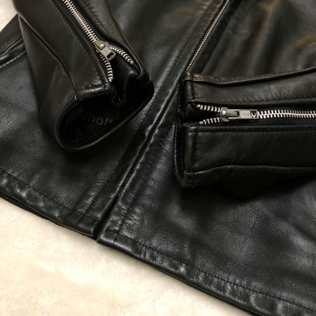 ★極美品★Schott レザージャケット ボアライナー ライダース 34 S