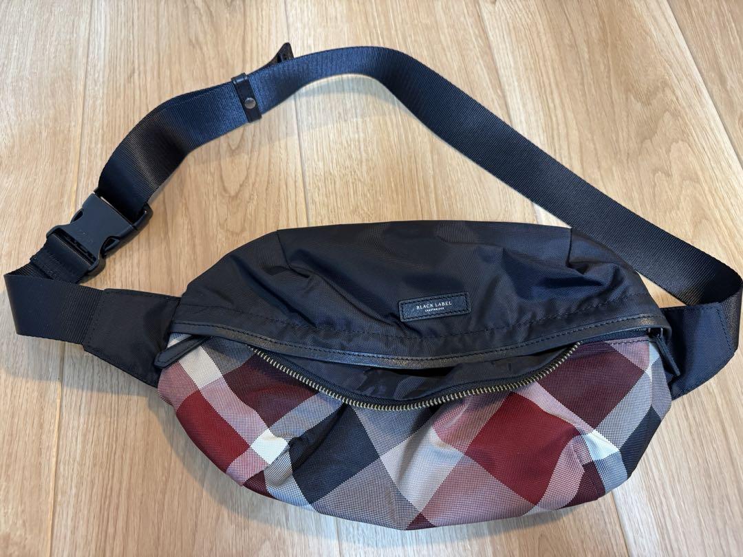 BLACK LABEL ボディバッグ チェック柄 BLACK LABEL ボディバッグ チェック柄