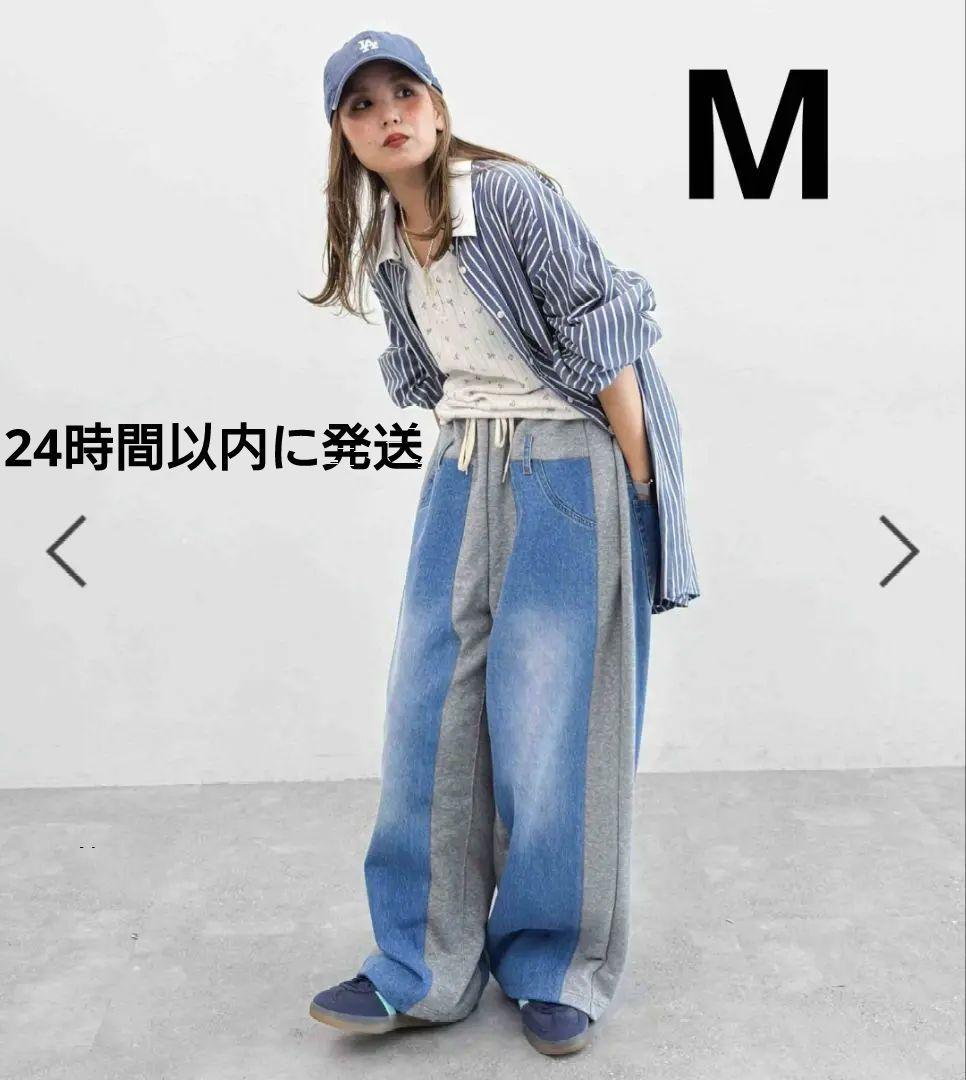 niko and...デニムパッチワークパンツ MODE NORM CORE