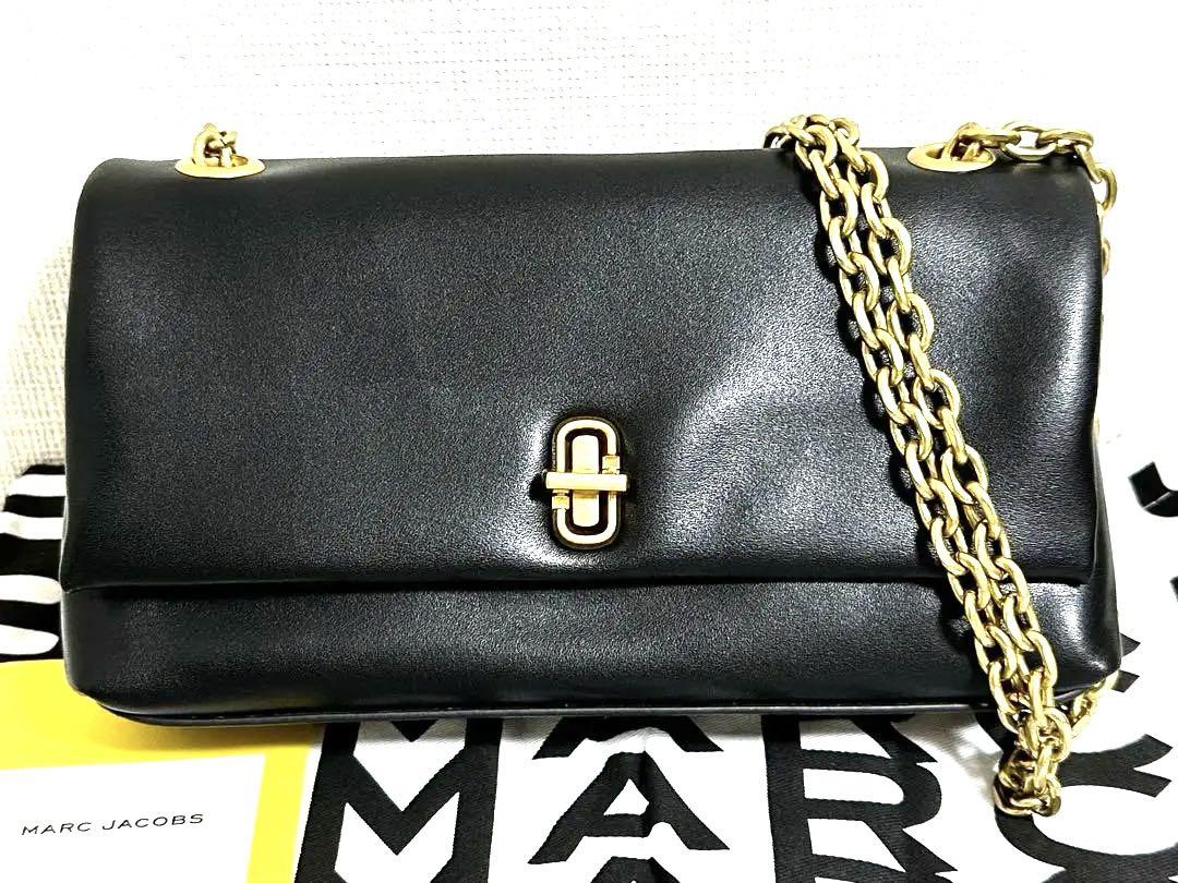 marc jacobs ウォレットチェーン 新品☆マークジェイコブス レザー デュアルチェーンウォレット