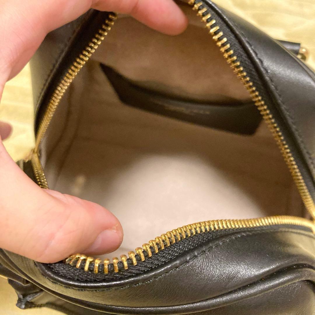 クリスチャンヴィラ 本革 ミニ ボストンバッグ ショルダーバッグ 黒 クリスチャンヴィラ 本革 ミニ ボストンバッグ ショルダーバッグ 黒