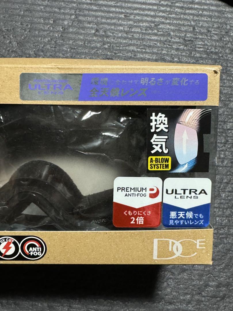 新品 DICE BANK スノーボードゴーグル 調光 ウルトラレンズ