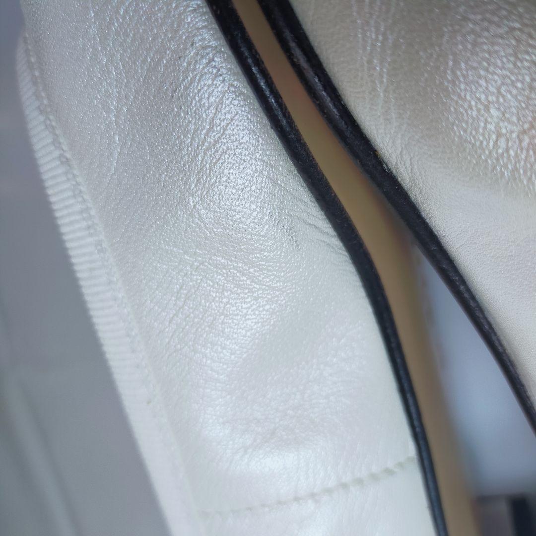 美品 FABIO RUSCONI バレーシューズ リボン レザー