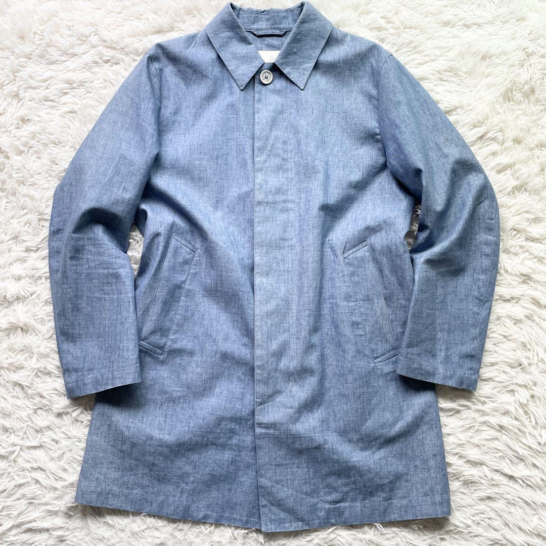 Lサイズ イギリス製 MACKINTOSH リネン100 スプリングコート 撥水