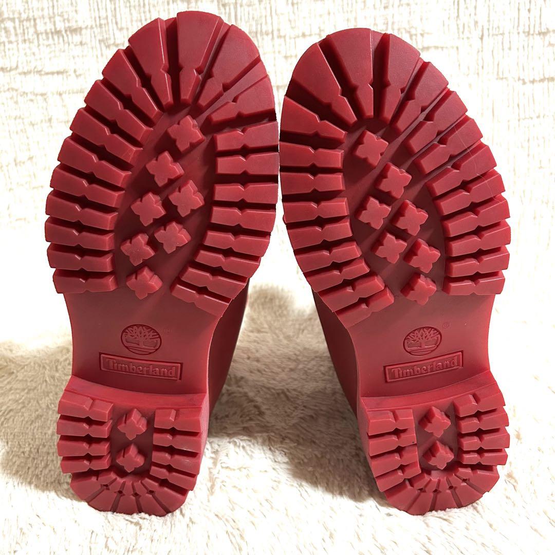 希少　Timberland ワークブーツ　レザー　レッド　27cm 7ホール