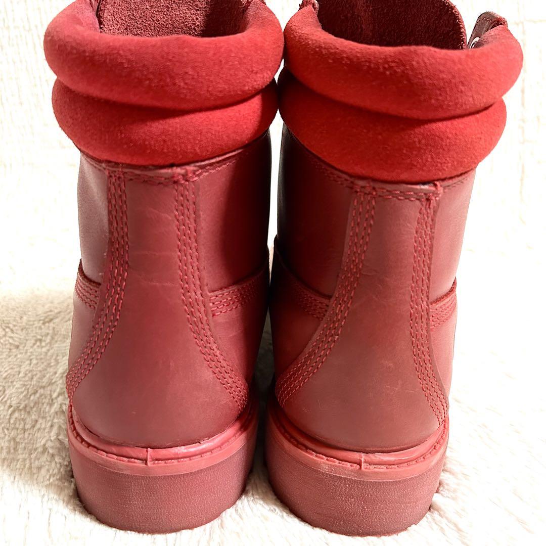 希少　Timberland ワークブーツ　レザー　レッド　27cm 7ホール