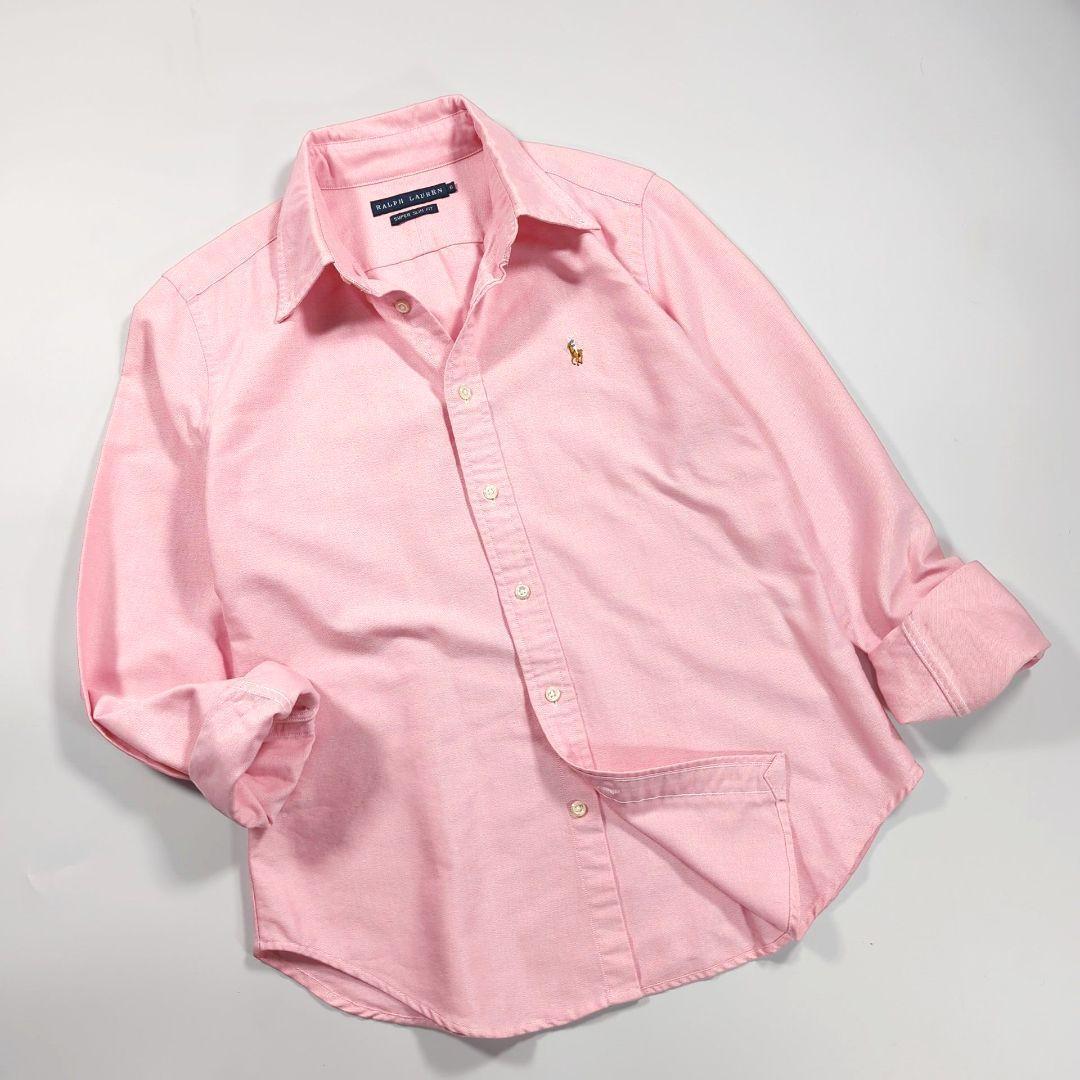 ラルフローレン 長袖シャツ オックスフォード コットン マルチポニー ８ スリム