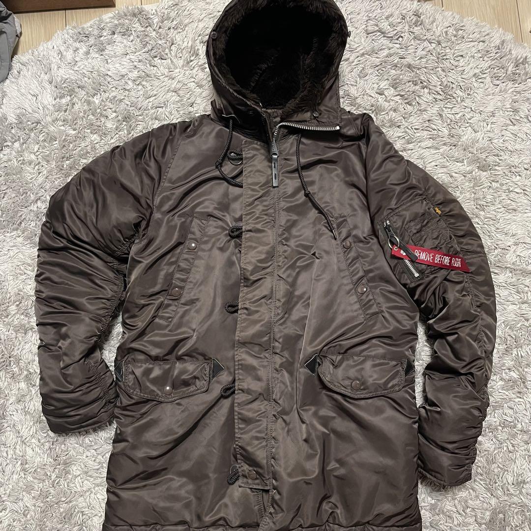 希少 美品 アルファインダストリーズ　フライトジャケット　XL ダークブラウン