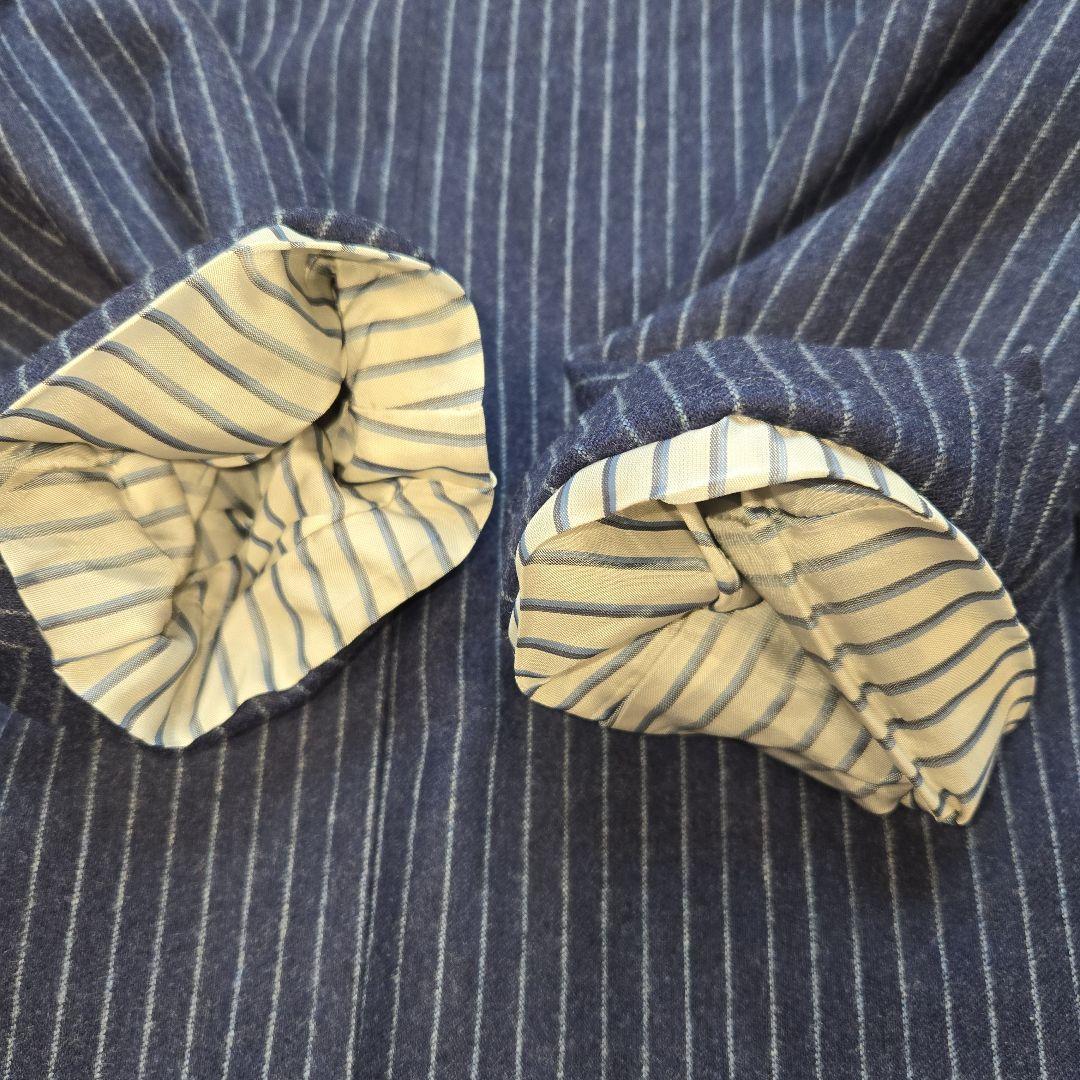 【極美品✨】カシミヤ混 スーツ セットアップ ストライプ ジャケット L