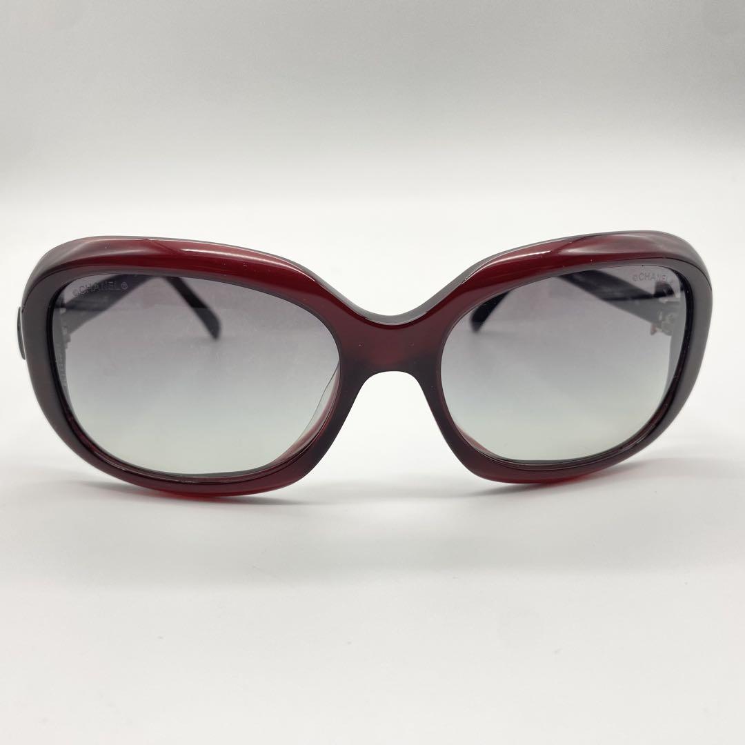 美品】CHANEL・シャネル・サングラス・リボン・赤・58◻︎17 135