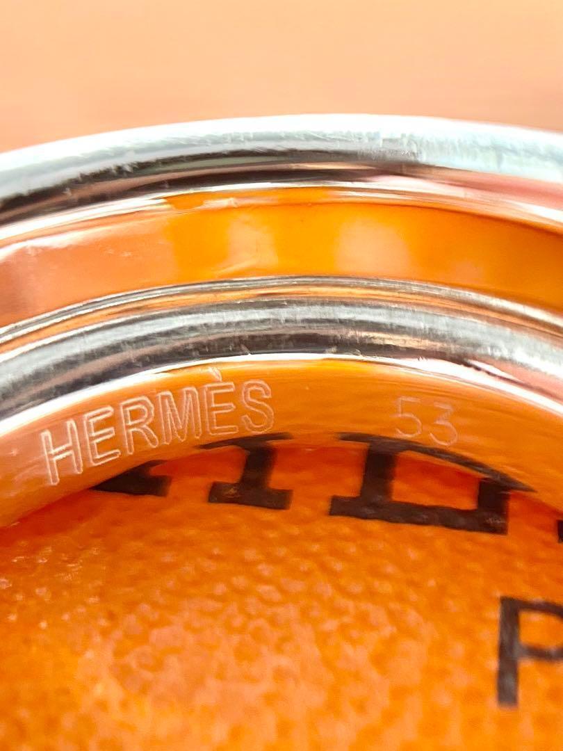 10.5号 HERMES エルメス リング オランプ 18金 925シルバー 画像12