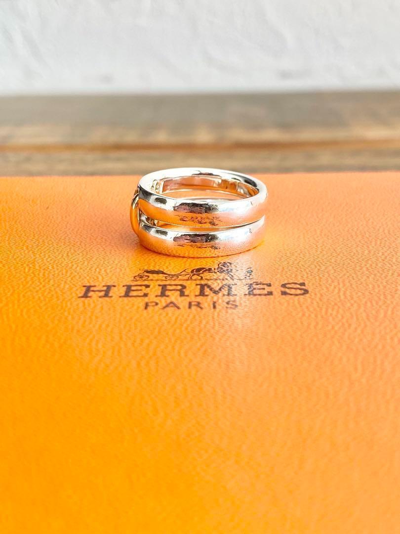 10.5号 HERMES エルメス リング オランプ 18金 925シルバー 画像4