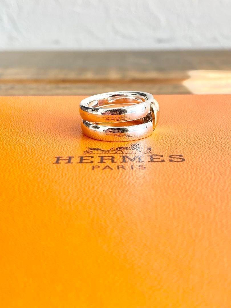 10.5号 HERMES エルメス リング オランプ 18金 925シルバー 画像5