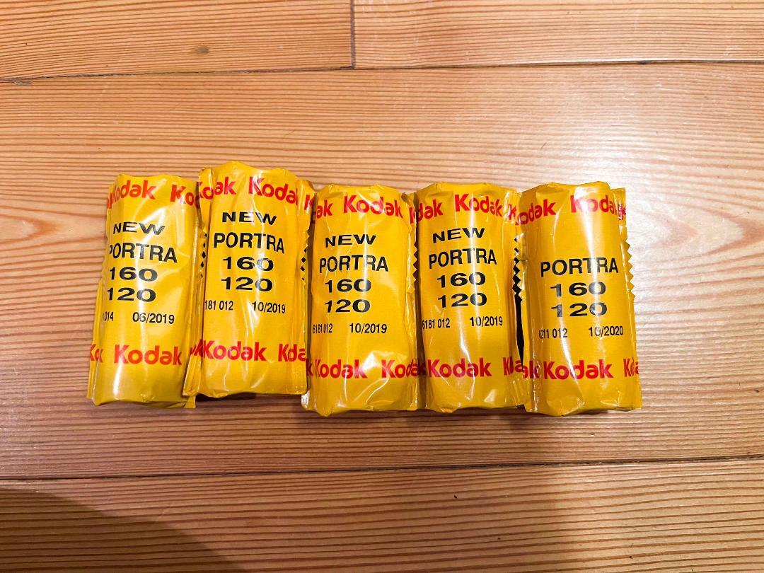 （訳ありセール 格安）
 Kodak Portra 160 120mm 5本セット フィルムカメラ