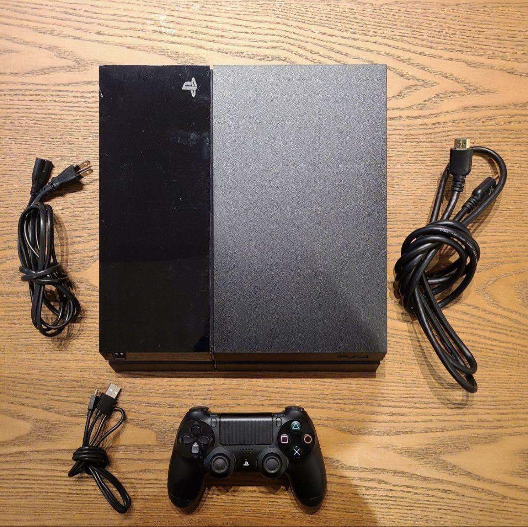 PS4 本体 コントローラー付き 動作確認済み 500GB - メルカリ