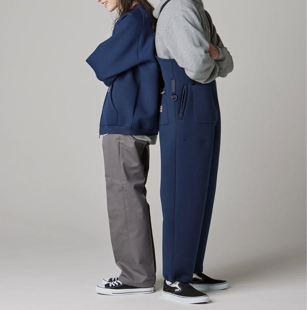 BLUCO/ブルコ　BONDING KNIT OVERALL ネイビー　XL