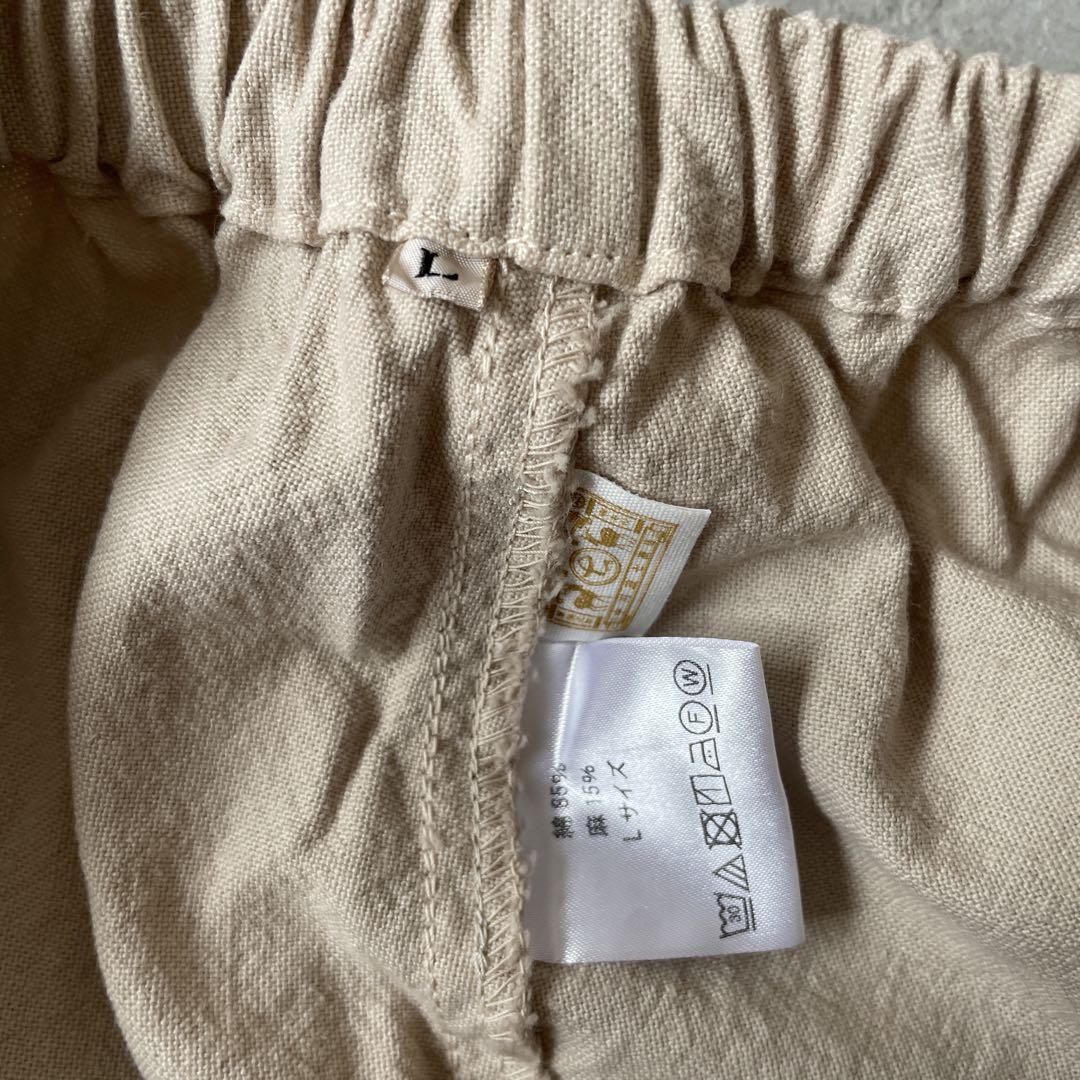 美品【Lサイズ】中川政七商店 たっつけパンツ ベージュ