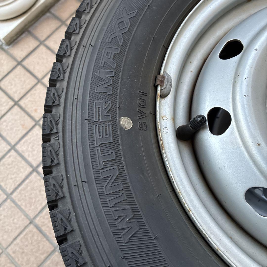 ウインターマックス145/80r12スタッドレス、バリヤマ2本① ４本購入希望