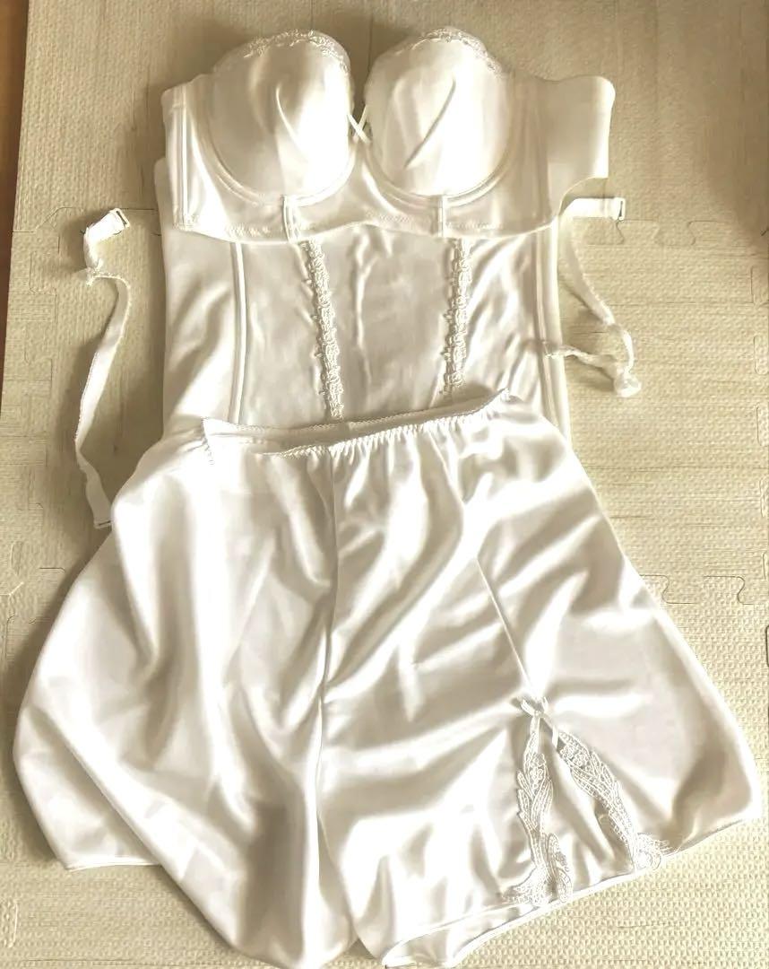 2点セット】axesfemme Aライン2WAYドレス ローズファー半袖ボレロ