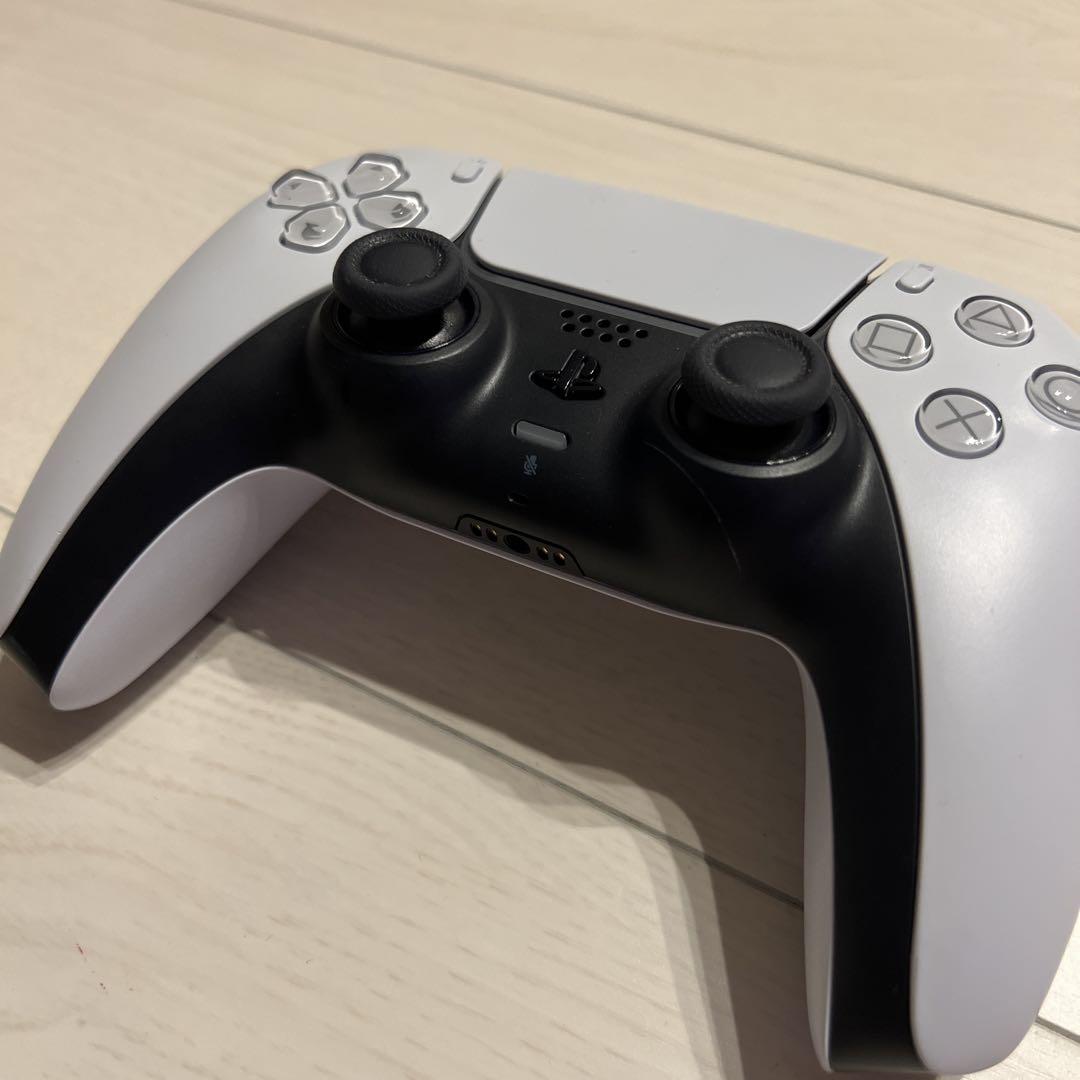 ジャンク品 PS5 DualSense コントローラー ホワイト/ブラック