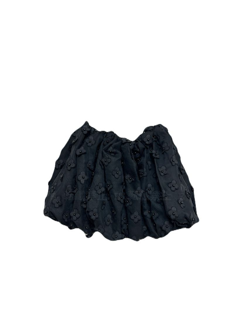 新品未使用 Bibiy. STELLA FLOWER SKIRT BLACK