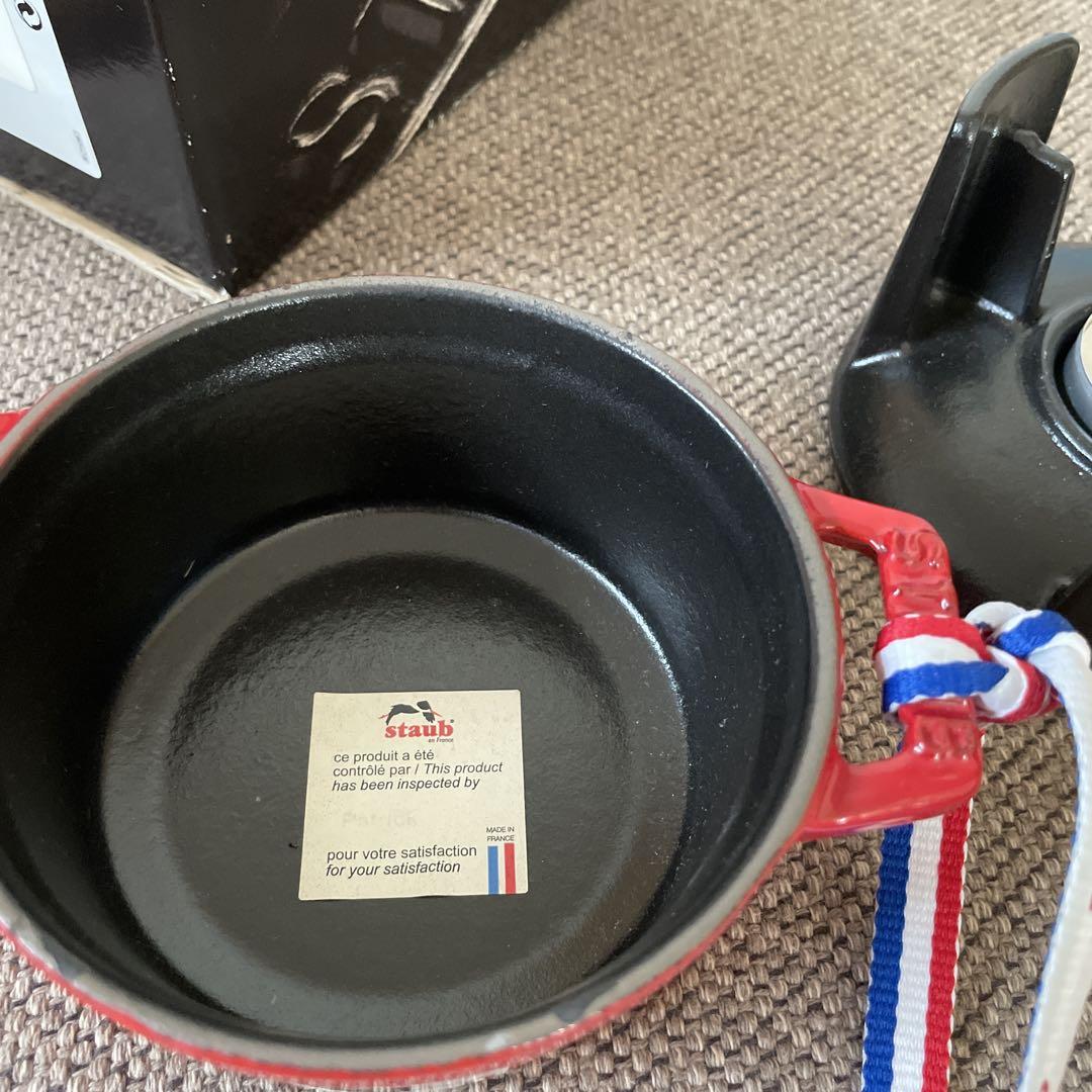 【新品未使用】ストウブ staub ミニチョコレートフォンデュセット　グレー