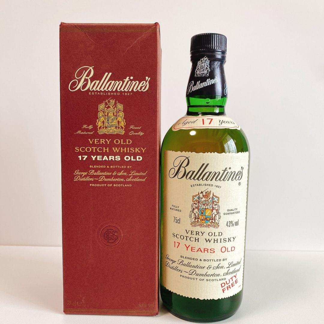 Ballantine バランタイン 17年 43% 旧ラベル 青旗ラベル 箱付き