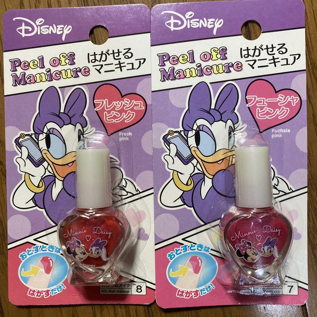2個セット 新品 ディズニー はがせるマニキュア 子供用 ダイソー 
