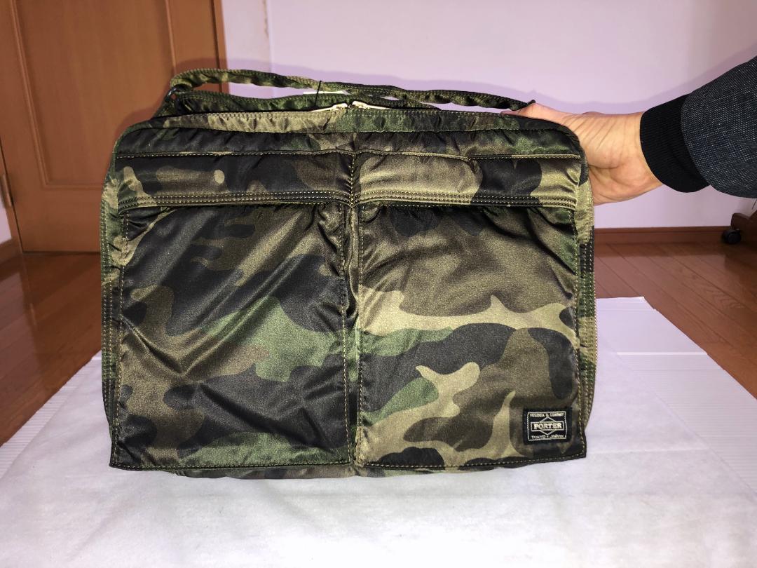 激美品　ポーター　30周年　タンカー　ショルダー　バッグ　XL　２層　式　迷彩