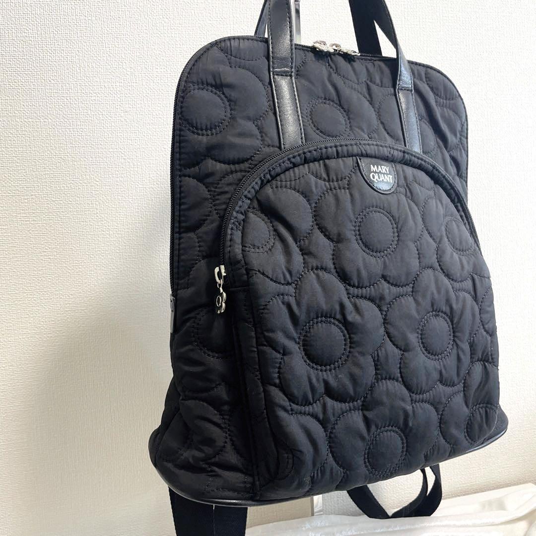 美品　マリークワント　キルティング　デイジー　リュック2way トートバッグ