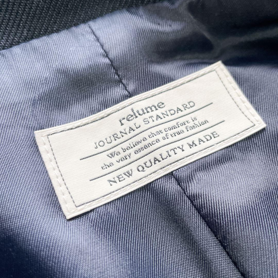 極美品　ジャーナルスタンダード　relume　T/Wギャバネイビージレ　金ボタン