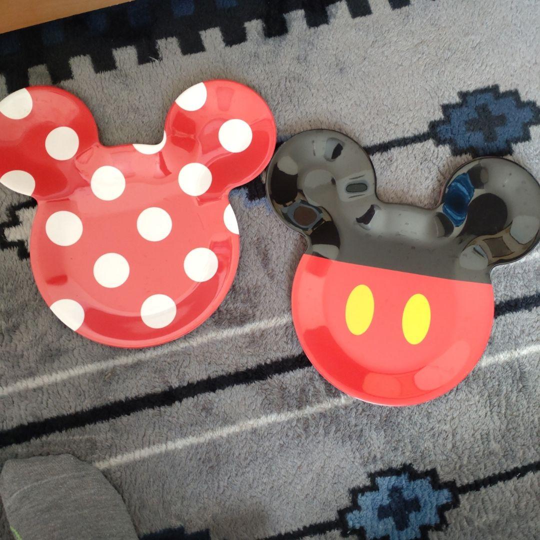 ミッキーマウス 子ども用皿 2枚セット