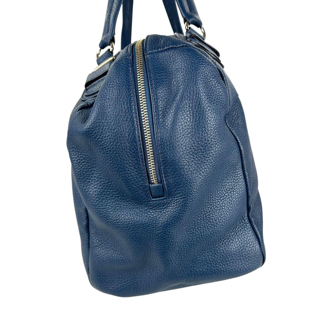 シーバイクロエ トートバッグ グレインレザー A4対応 ネイビー オールレザー