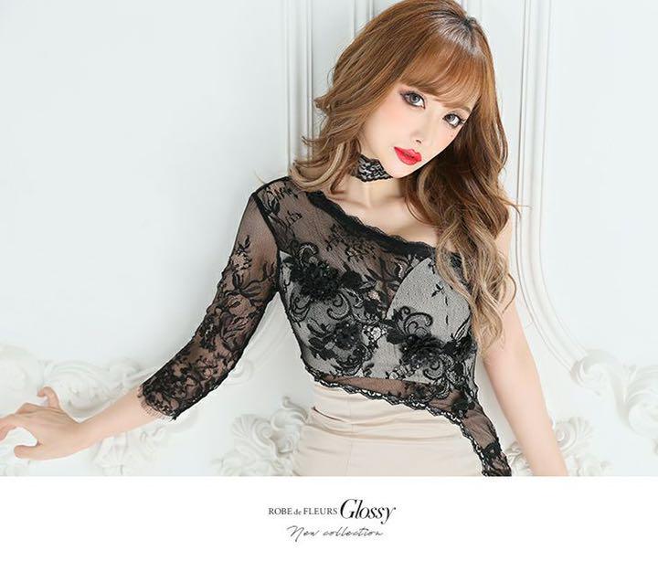 ROBE de FLEURS Glossy グロスオブレーシードレス Cb8hF-m84560584816 人気在庫