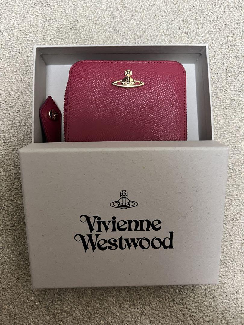 箱付き◇Vivienne Westwood 金色ロゴがま口財布◇black正規品