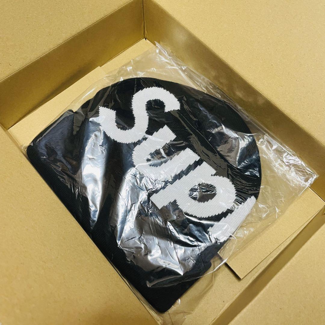 帽子 Supreme 24FW Big Logo Beanie Black