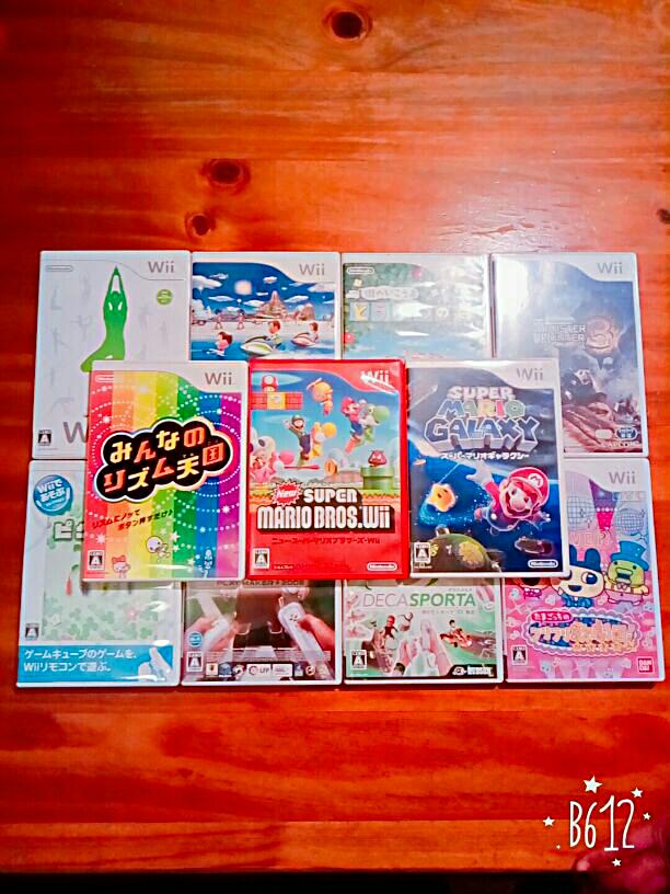 wii本体とソフト6本 バランスボード(セット販売)