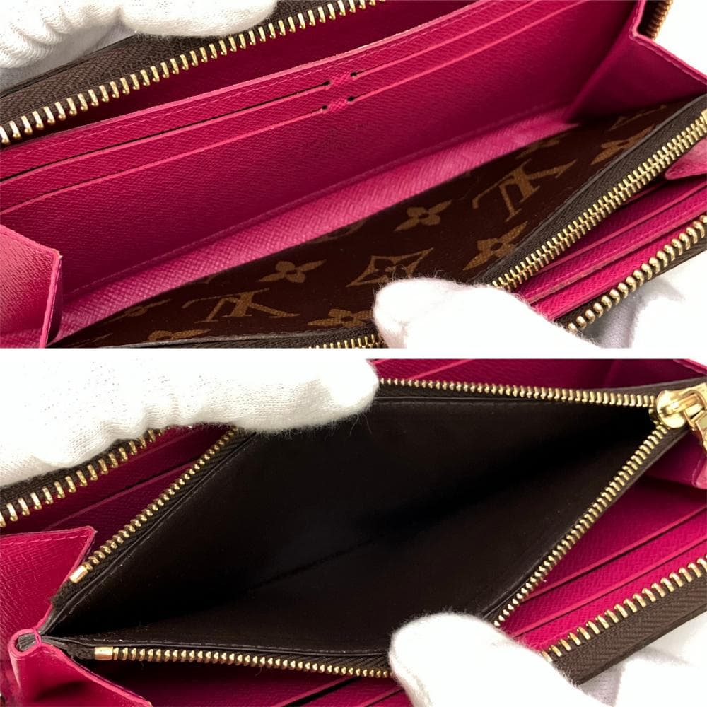 ルイヴィトン ❣ モノグラム ポルトフォイユ クレマンス ホットピンク 140