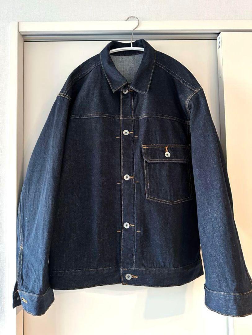 【美品】コットンUSA ビックシルエット デニムジャケット アダムエロペ