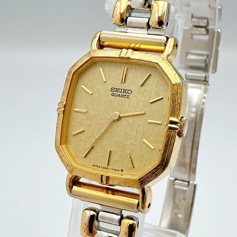 セイコー 2320-5920 レディース腕時計 ゴールド×シルバー 動作良好SEIKO
