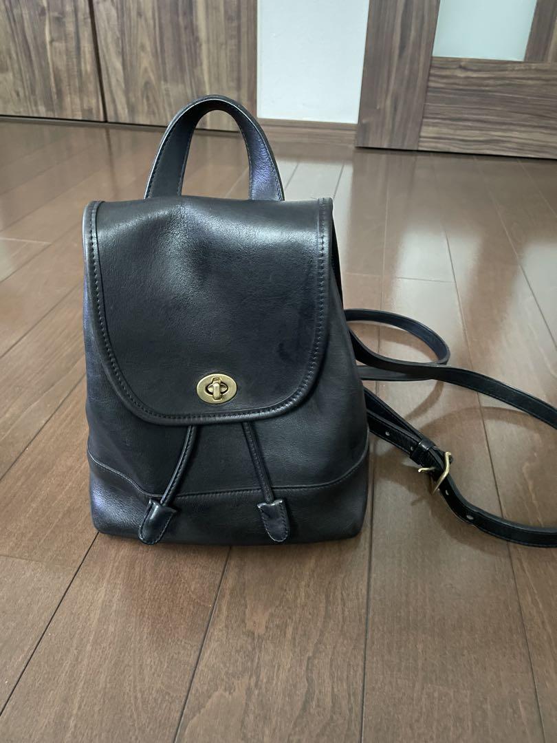 オールドコーチ　COACH 黒 レザーリュック# 9960 old coach