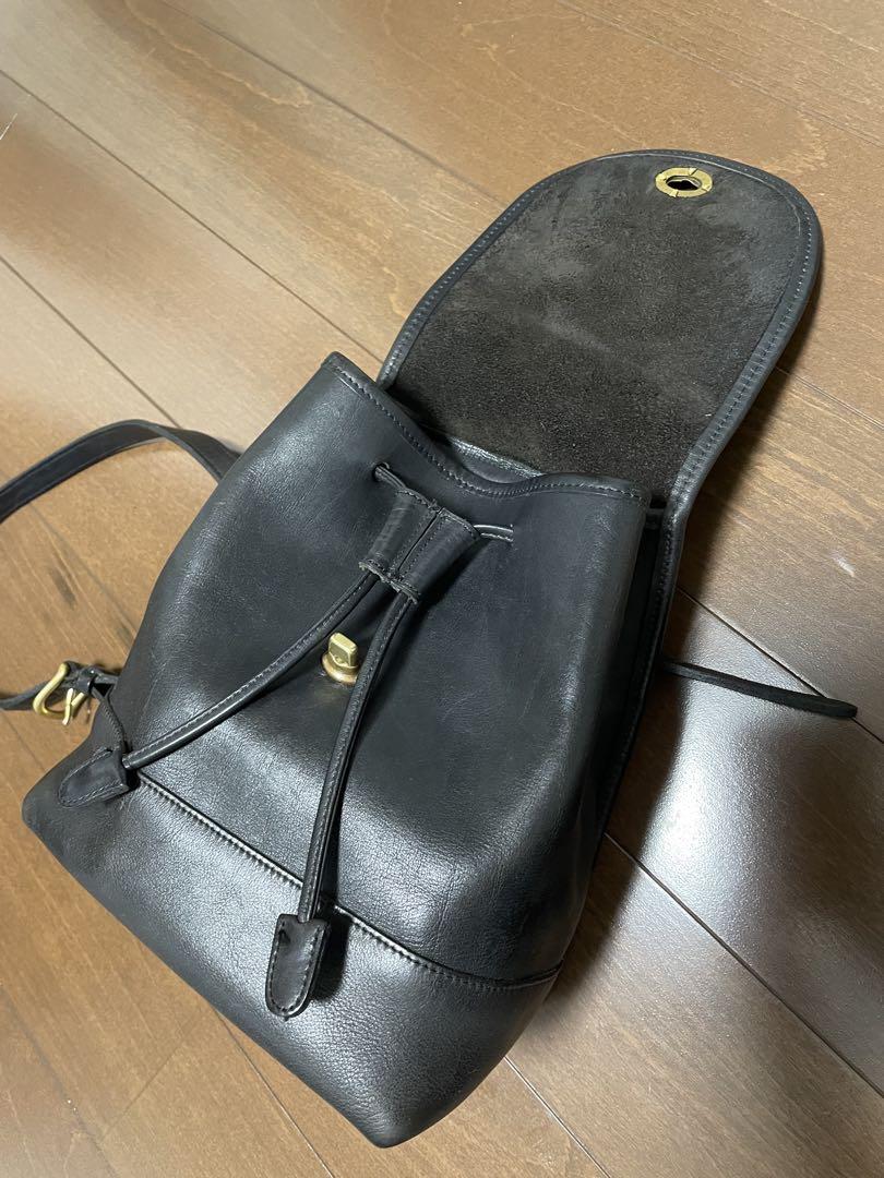 オールドコーチ　COACH 黒 レザーリュック# 9960 old coach