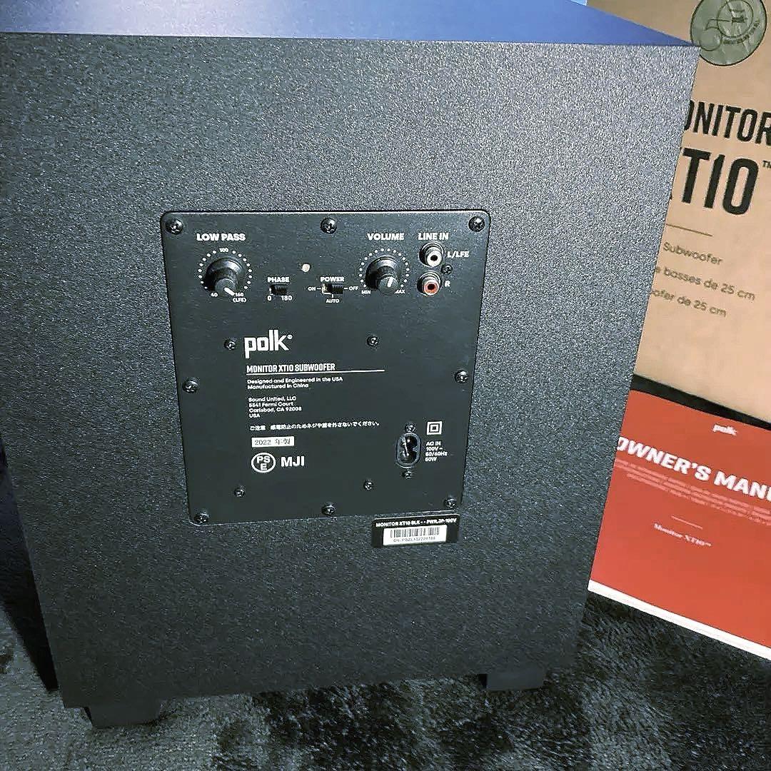 新入荷 POLK ポークオーディオ サブウーファー MXT10 中古美品 - メルカリ スピーカー・ウーファー